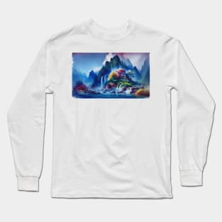 deep mountain clear water Long Sleeve T-Shirt